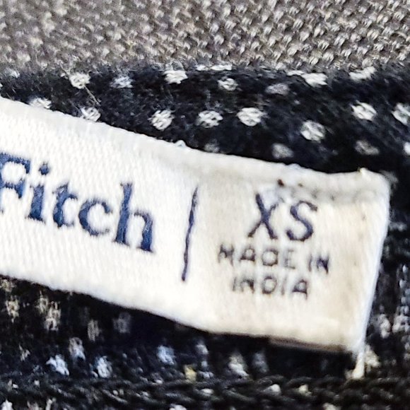 Abercrombie & Fitch Polka Dot V Neck Smocked Blouse [XS] - Picture 4 of 4